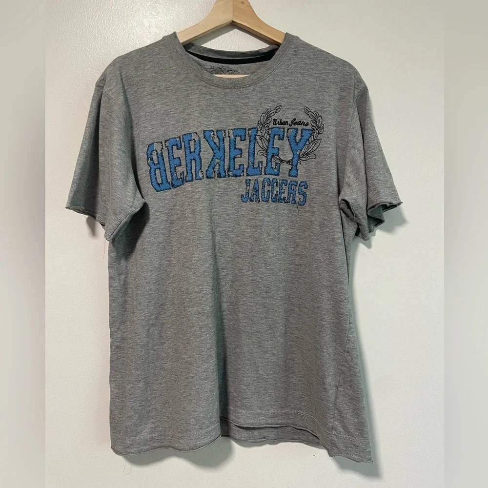 Max Grey & Blue Berkeley  Joggers T-Shirt - Medium